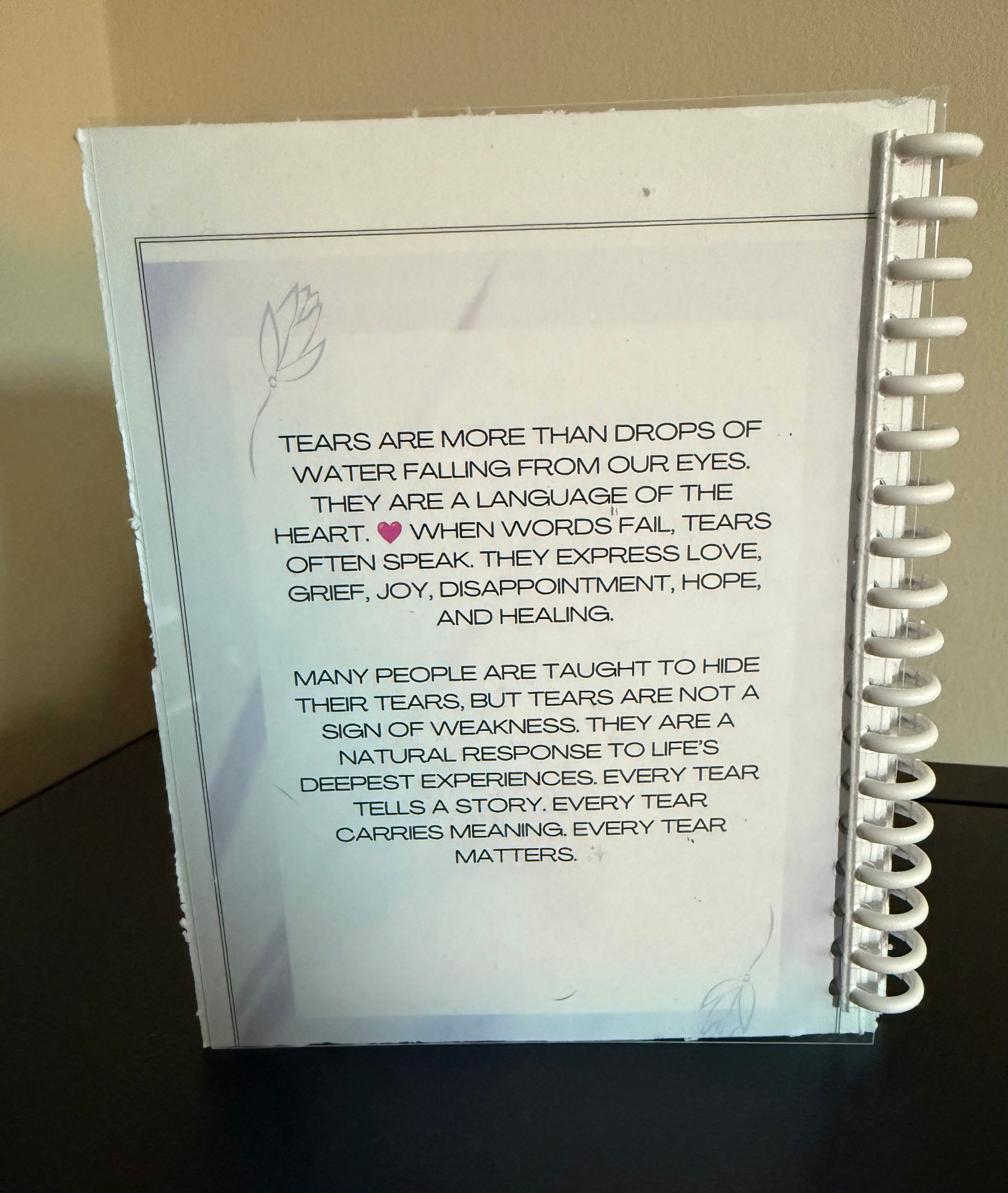 Why My Tears Matter | Emotional Healing Journal with Reflection Prompts and Self-Care Exercises