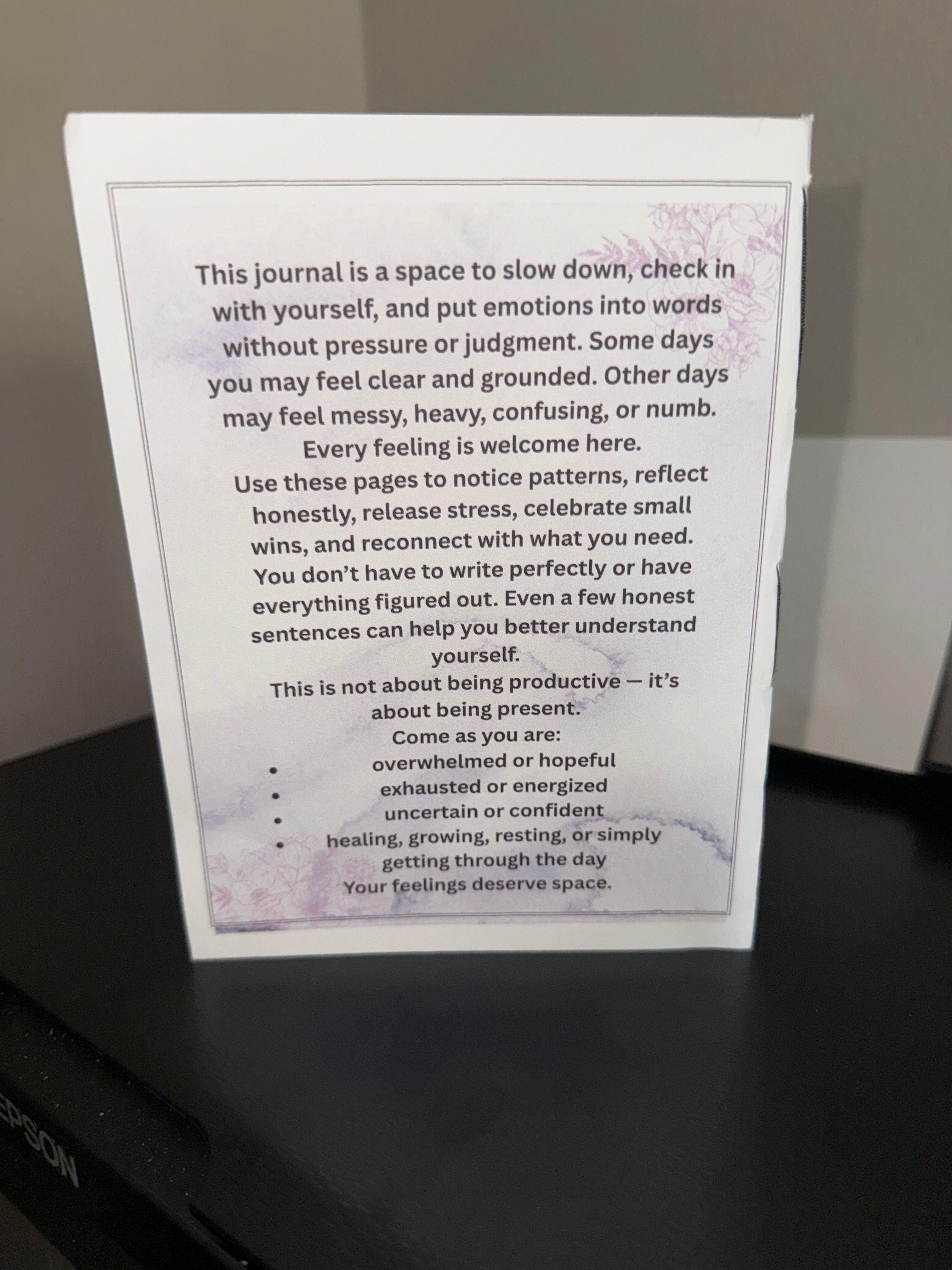 Checking In With Myself: Self-Love, Emotional Wellness & Gratitude Journal